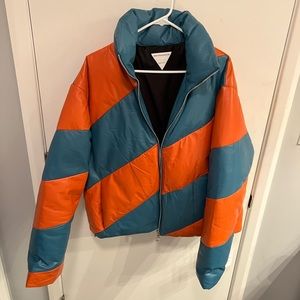 Bottega Veneta Men's Blue and Orange Jacket size mens Large